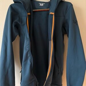 ARC’TERYX Men’s Full-Zip Hoodie – Blue, Size M ARCTERYX